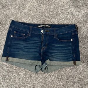 Express stretch jean shorts